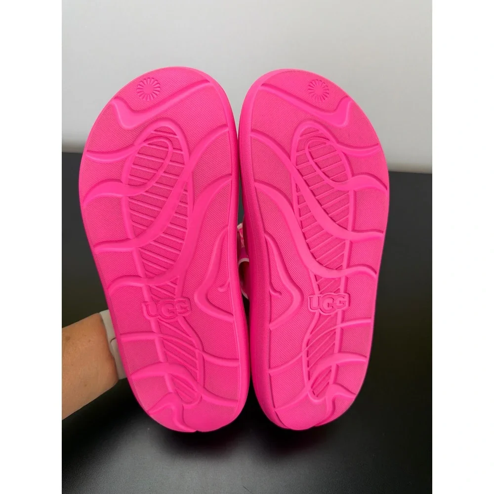 Ugg Pink Sport Yeah Sandal Slingback Size 11 Vibrant Summer Water Resistant